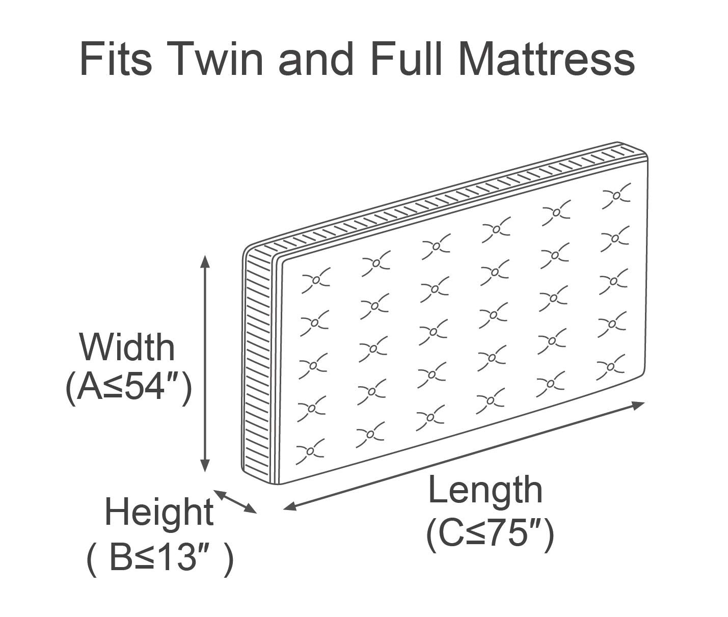 Comforthome Mattress Bag For Moving And Storage, Fits Twin And Full Size Mattress, 1 Pack