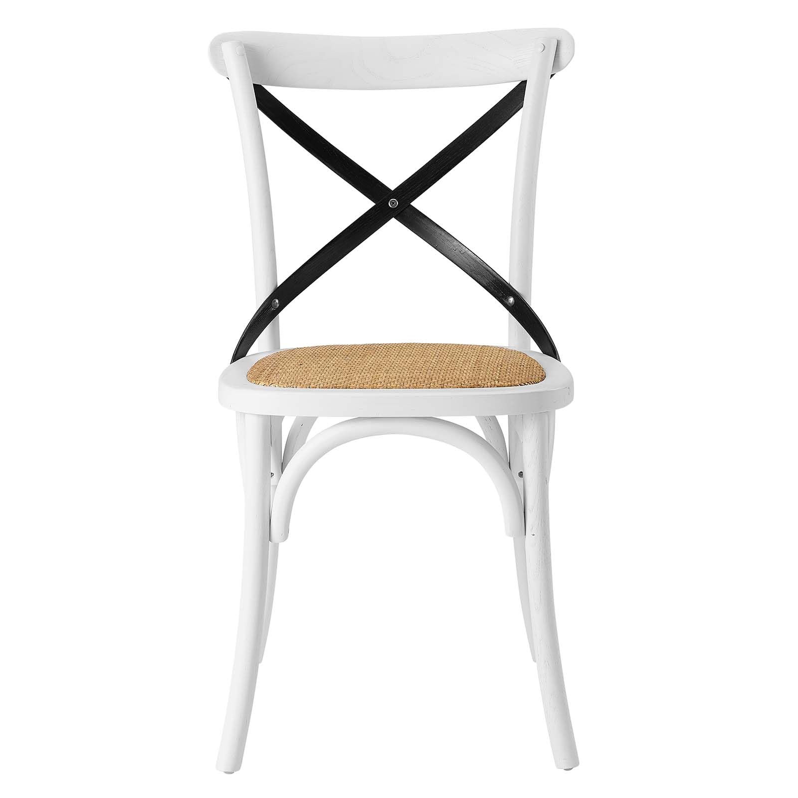Modway Gear Dining Side Chair, White Black