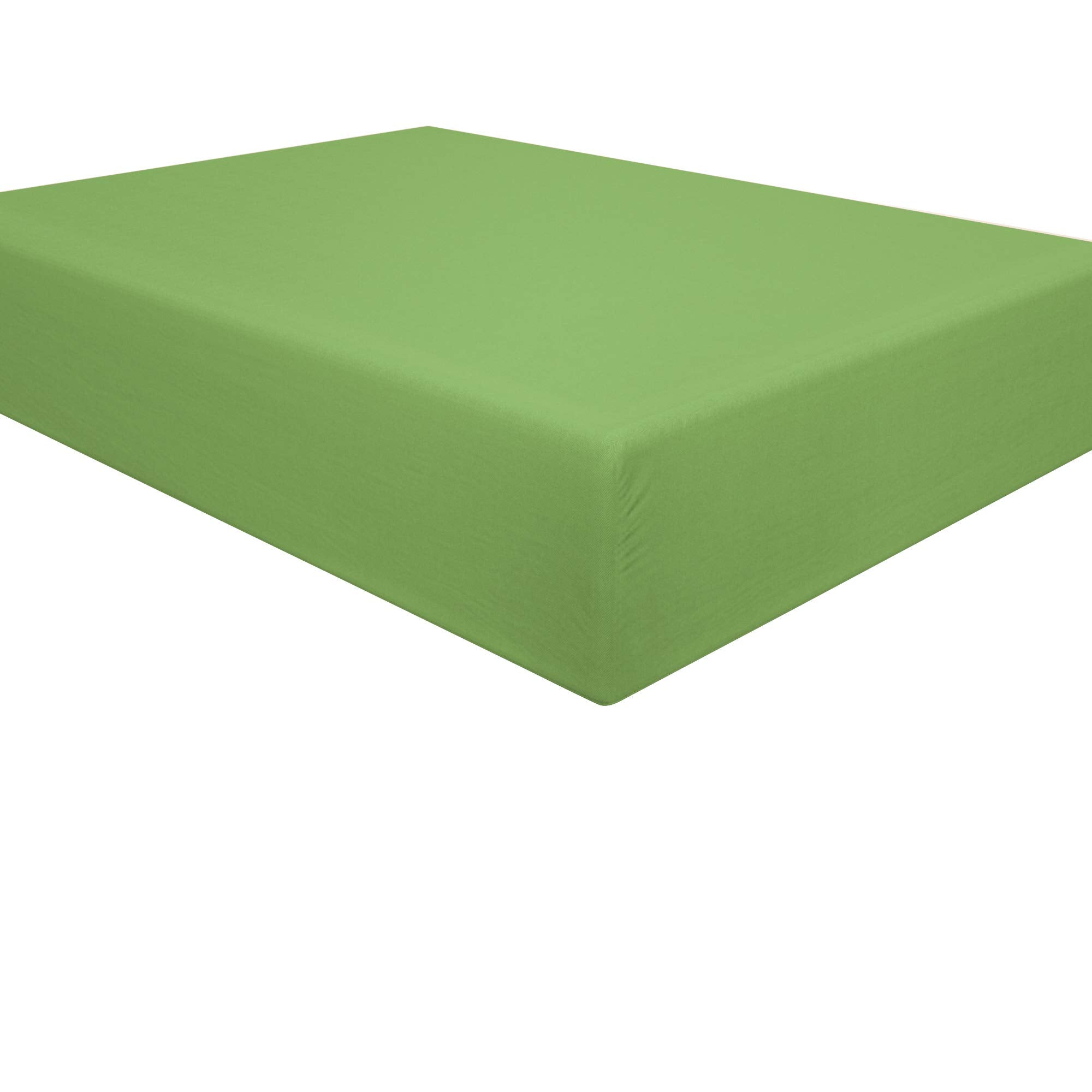 Ntbay 100% Brushed Microfiber Full Fitted Sheet, 1800 Super Soft And Cozy, Wrinkle, Fade, Stain Resistant Deep Pocket Fitted Bed Sheet Only, Sage Green