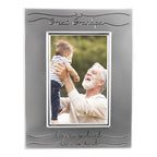 Haysom Interiors Beautiful Two Tone Silver Plated Great Grandpa 4'' X 6'' Picture Frame With Black Velvet | Unique And Thoughtfu