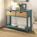 Acme Flavius Console Table in Teal