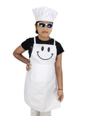 Switchon Polyester Waterproof Adjustable Kids Multi Purpose Cooking Apron With A Chef Cap School Apron  For 3 Years To 6 Proudl