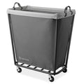 Dryser Large Commercial Heavy-Duty Rolling Laundry Hamper, Steel Frame Cart on Wheels with Removable Canvas Bin for Hotel or Hom