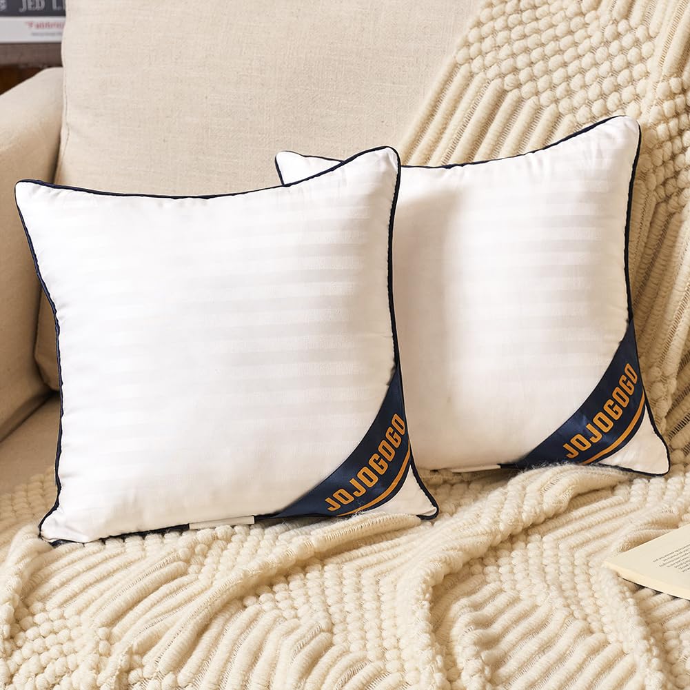 Jojogogo 12X12 Mini Tiny Pillow Insert Set Of 2, 12 X 12 White Small Decorative Square Pillow Insert For Couch Sofa, 12X12 Synth