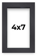 4x7 Shadow Box Frame Frame Black Finish | 1'' Depth of Usable Space| Interior Size 4x7 or 7x4 in| UV Resistant Acrylic, Acid-Fre