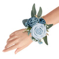 YSOJMAN Set of 2 Wrist Corsage Wristlet for Wedding Bridesmaid Mother Grandmother for Bridal Shower Wedding Artificial Roses Flo