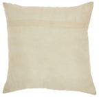 HomeRoots Multicolor 100% Cotton Contemporary Girl with Hat Throw Pillow