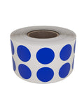 Royal Green Round Stickers - Color Coding Labels Adhesive In Blue 0.50 Inch 13Mm 1080 Roll Sticker On 1 Inch Core Pack