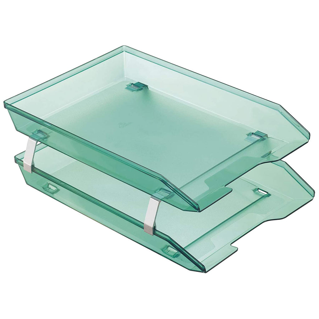 Acrimet 2 Tier Front Load Letter Tray Facility, Desktop File Organizer, A4 Letter Size Paper Organizer, Storage Solution Paper T