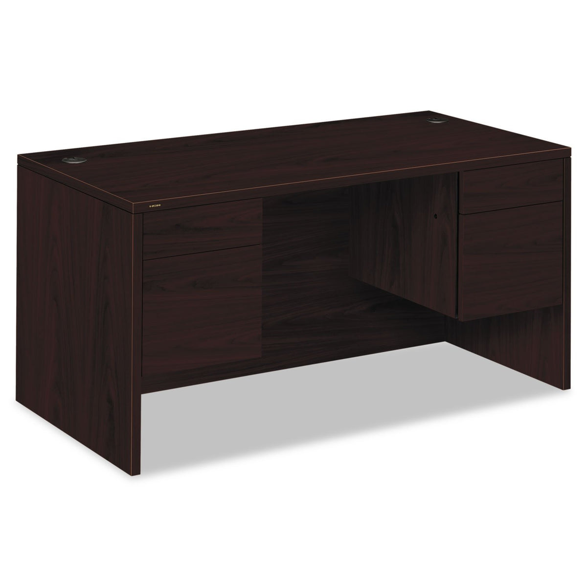 10500 Series Computer Desk with Double Pedestal Finish: Mahogany