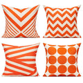 All Smiles Outdoor Pillow Covers Fall Patio Orange Throw Pillow Covers 18X18 Fall Decor Boho Furniture Pillow Cases Decorative C