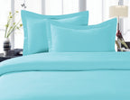 Elegant Comfort 1500 Premier Hotel Quality Super Soft Wrinkle Free 4 Pc Sheet Set, Deep Pocket, Full Aqua