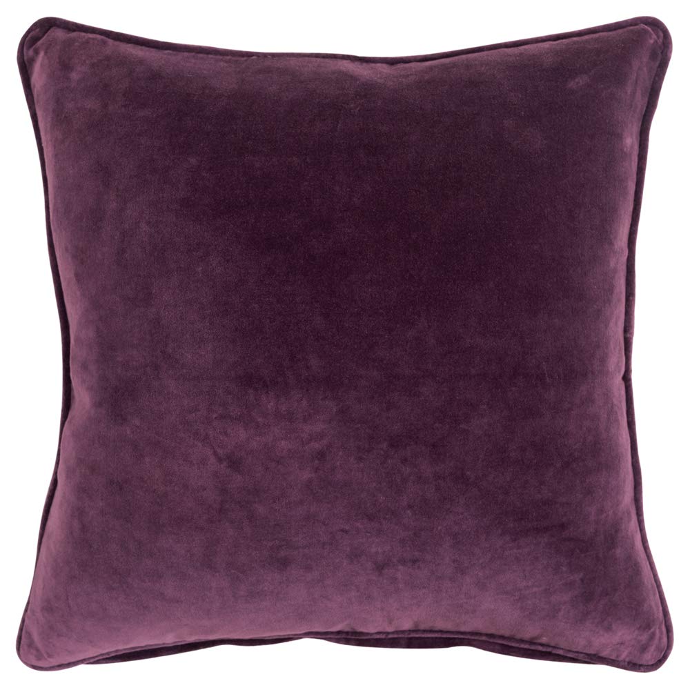 Rizzy Home Connie Post 20&quot; x 20&quot; Cotton Pillow Cover in Plum