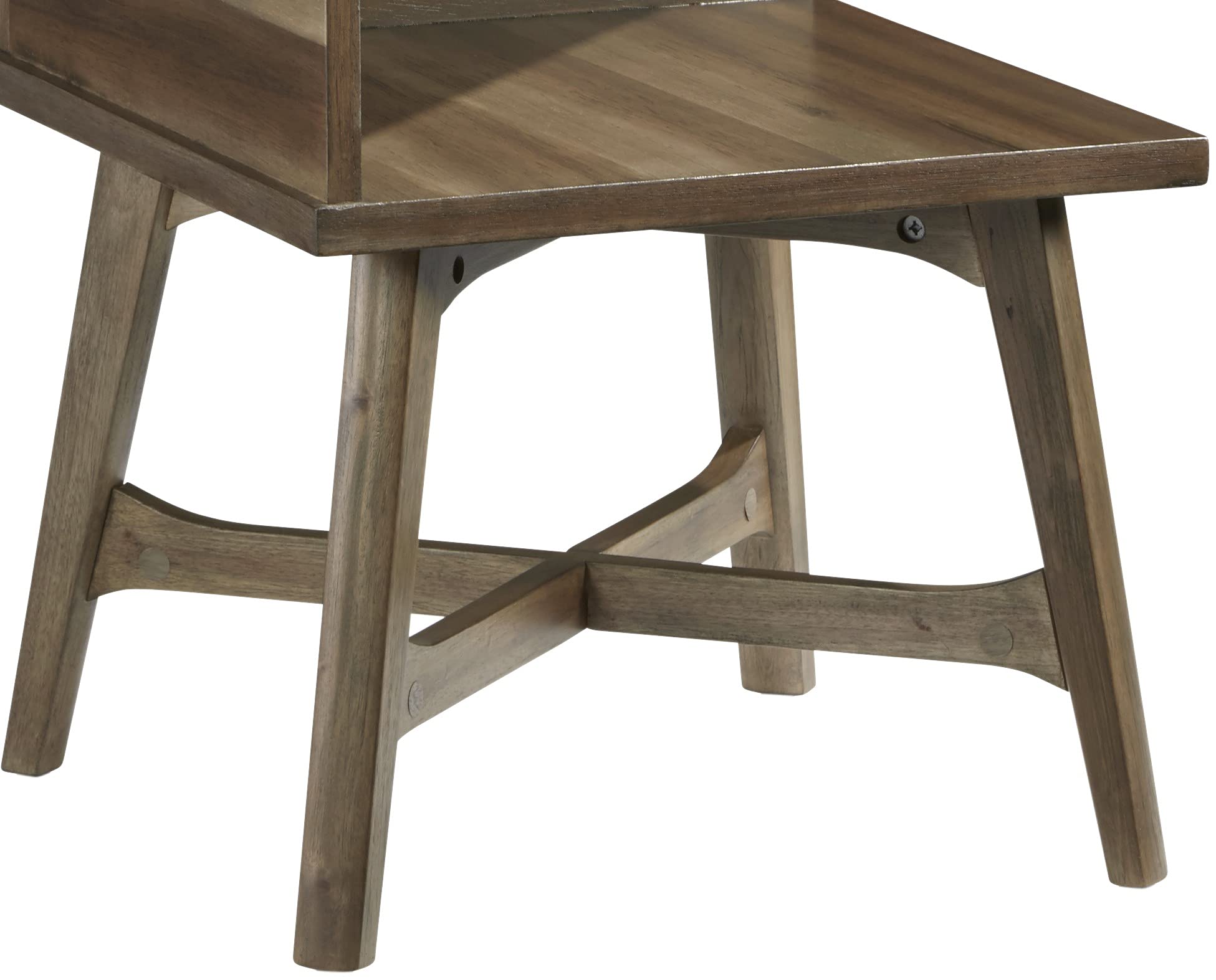 Progressive Furniture Bungalow Chairside Table, Brown/Caramel