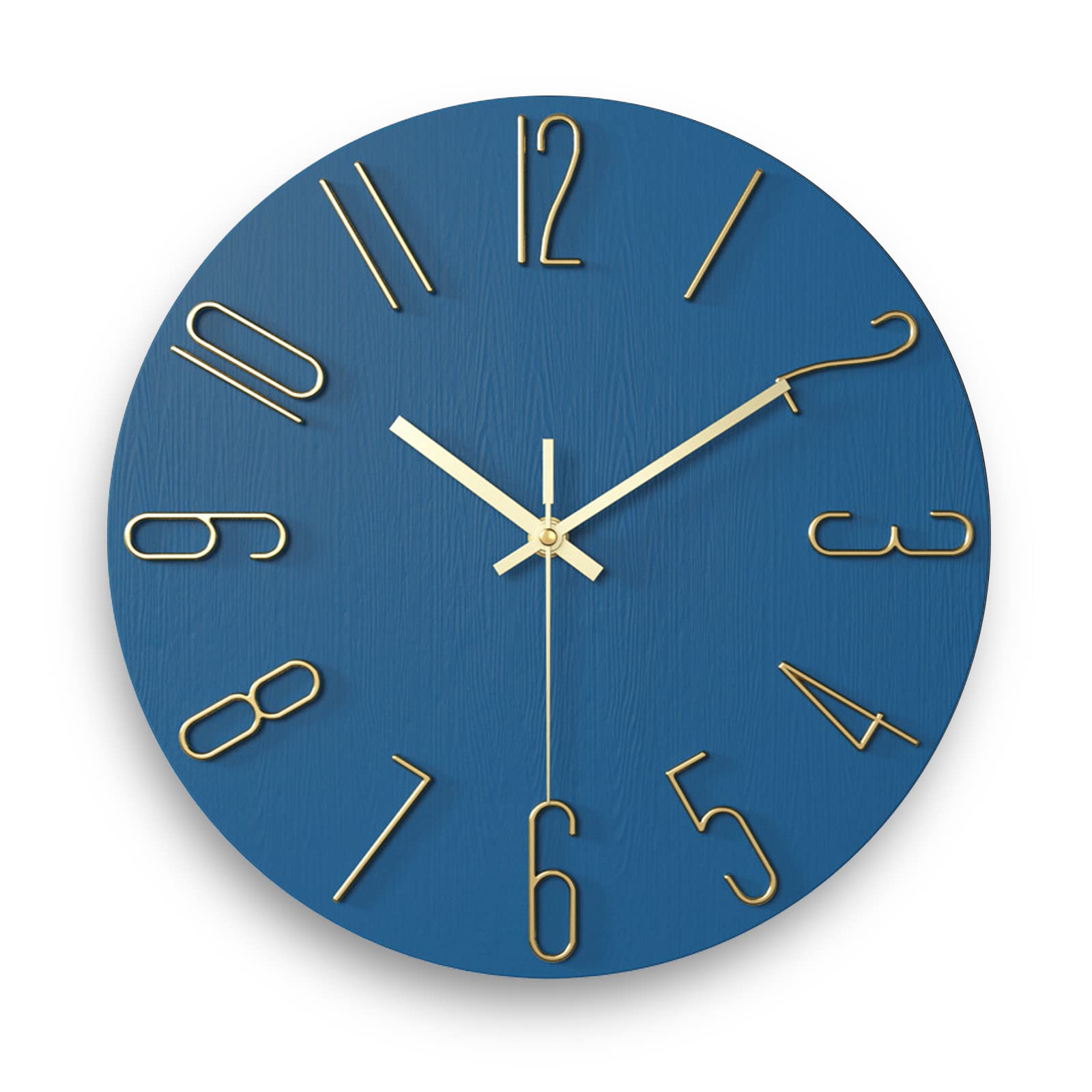 fapugh Wall Clock Battery Powered Wall Clock 12 inch Small Clock Analog Clock Suitable for Home, Office, Bedroom, Kitchen, Class