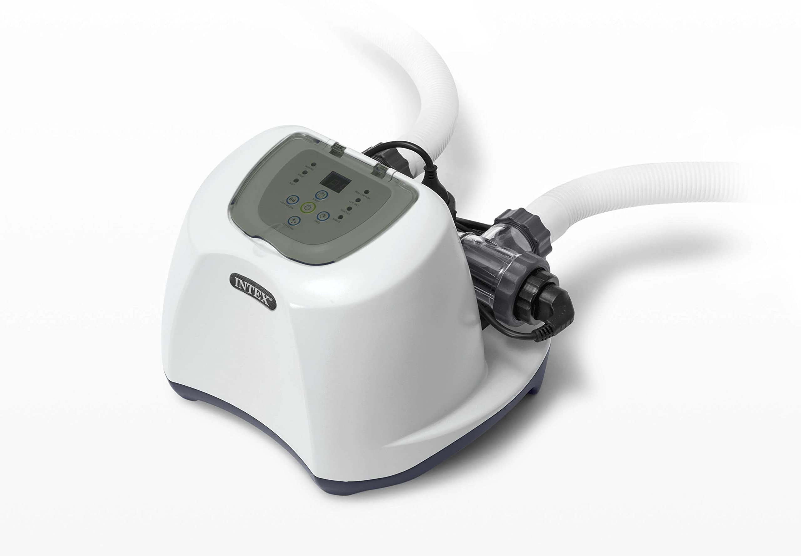 Intex Qs1200 Saltwater Chlorine System, For Above Ground Pools, Maintains Water Clarity, 110 To 120 Voltage,15,000 Gallons Pool