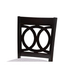 Baxton Studio Carson Modern and Contemporary Grey Fabric Upholstered and Espresso Brown Finished Wood 2-Piece Bar Stool Set