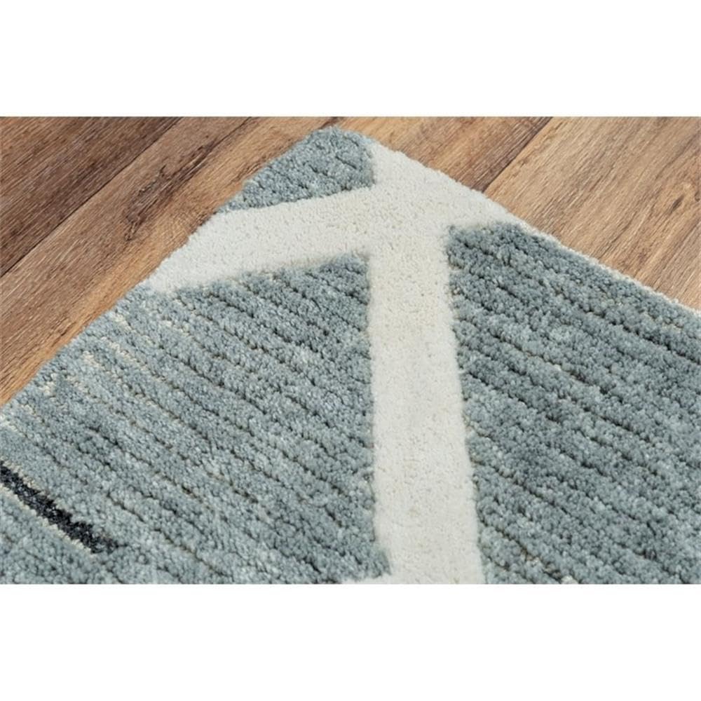 Rizzy Home Alora Decor Honey 5'X7'6" Geometric Gray/Ivory Hand-Tufted Area Rug