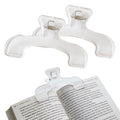 Book Page Holder for Reading 2Pcs, Transparent Page Holder Clips for Reading and Fixing Music Book, Office Home School Accessori