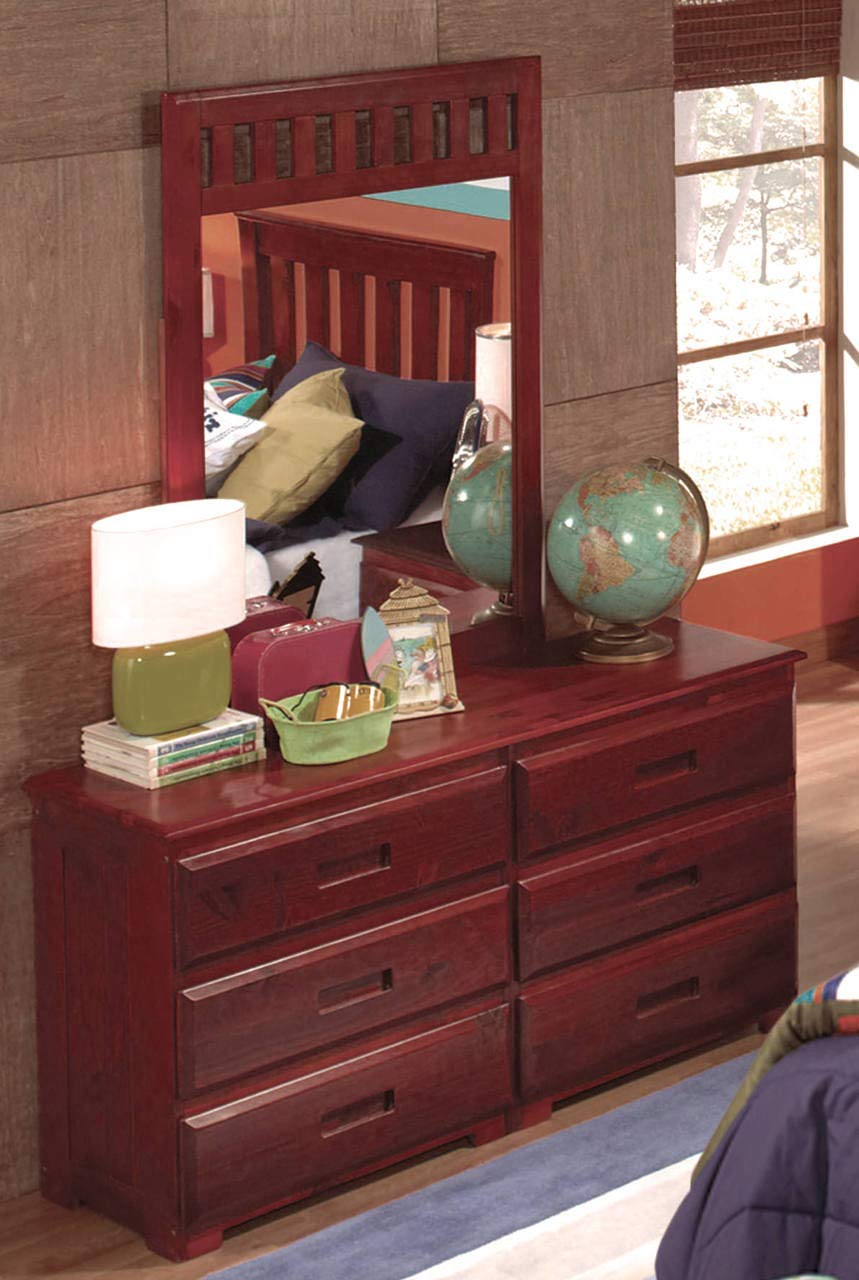 American Furniture Classics Six Drawer Dresser With Mirror