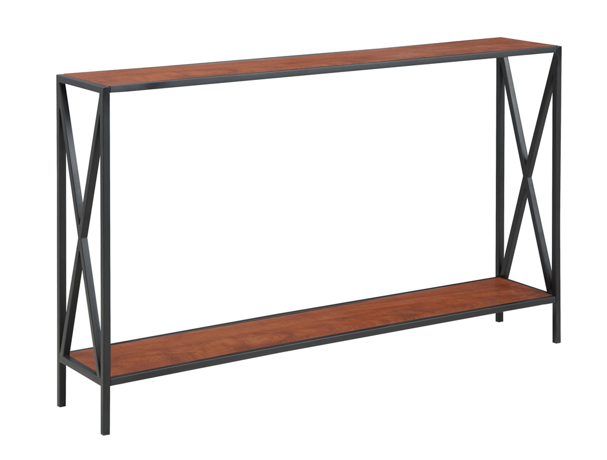 Convenience Concepts Tucson Console Table 47.25 - Modern Sofa Table with Storage Shelf, Entryway Hall Table for Living Room, Che