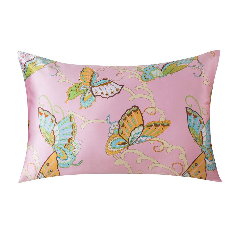 Slpbaby Silk Pillowcase For Hair And Skin With Hidden Zipper Print (Queen, Pattern32)