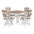American Furniture Classics Square Set, Dining Height, Weatherwood And White