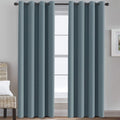 H.Versailtex Grommet Bedroom Curtain Thermal Insualted Room Darkening Curtain For Living Room Window Treatment Long Curtain For