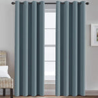 H.Versailtex Grommet Bedroom Curtain Thermal Insualted Room Darkening Curtain For Living Room Window Treatment Long Curtain For