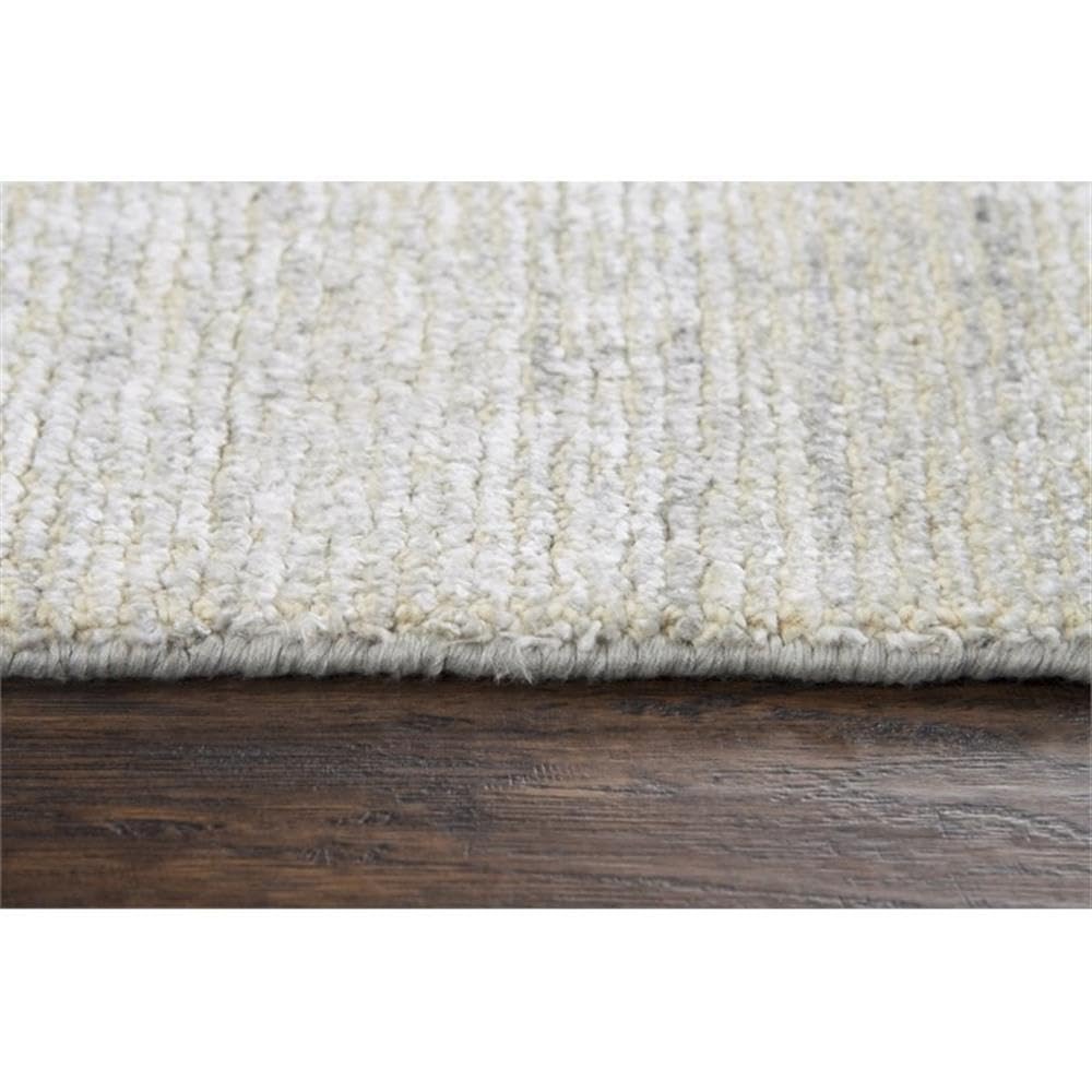 Rizzy Home Alora Decor Demure 8' X 10' Solid Silver/Silver Hand-Loomed Area Rug