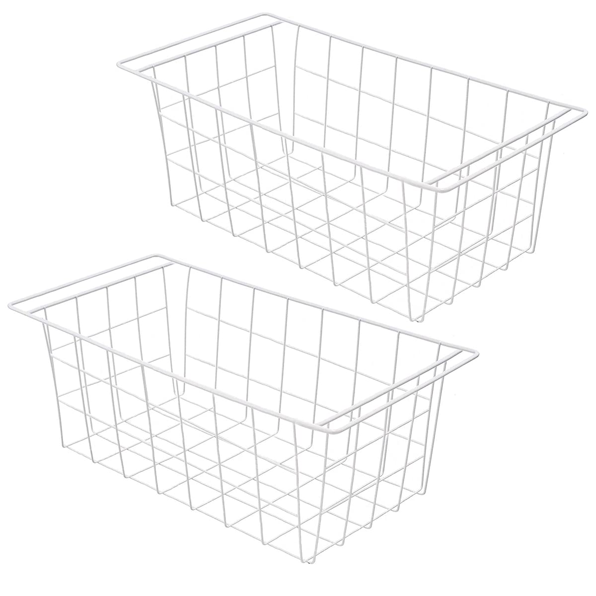 Homics Chest Freezer Organizer Baskets  16.5 Deep Freezer Bins for Frozen Meats and Food  2 Pack