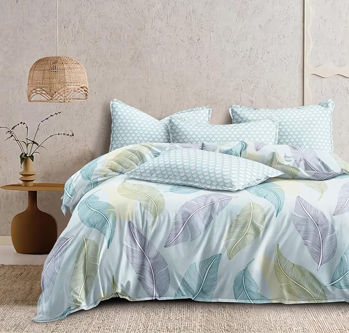 MORADO 120 GSM Glace Cotton Reversible AC Comforter/Blanket/Quilt for Double Bed (90x100 Inches, Multicolor Blocks)