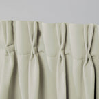 Exclusive Home Sateen Twill Woven Room Darkening Blackout Pinch Pleat/Hidden Tab Top Curtain Panel Pair, 84'' Length, Linen