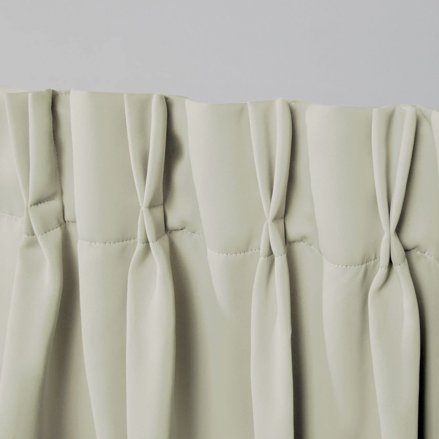 Exclusive Home Sateen Twill Woven Room Darkening Blackout Pinch Pleat/Hidden Tab Top Curtain Panel Pair, 84'' Length, Linen