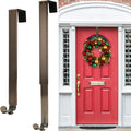 Wreath Hanger,2 Pack Christmas Halloween Decorations Adjustable Wreath Hanger for Front Door Decor from 14.9-25', Over The Door