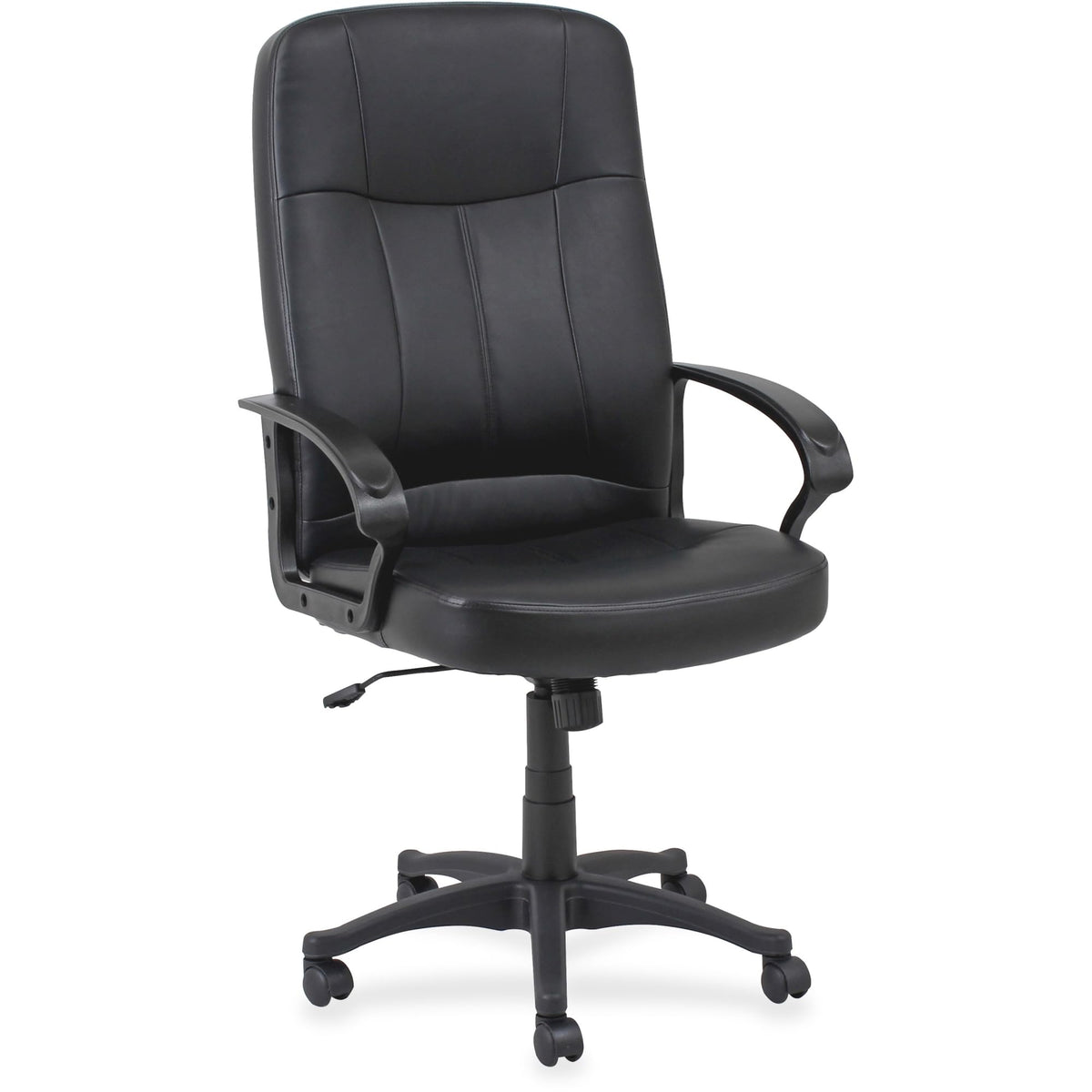 Lorell Chadwick Executive Leather Black High-Back Chair