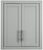 Crosley Furniture Savannah Wall Mounted Bathroom Storage Medicine Cabinet with Shelves, Gray