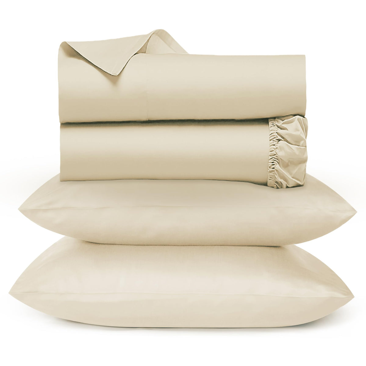 Urbanhut 1000 Thread Count Sheets Set Full Size, 100% Pure Cotton, Egyptian Cotton Like Long Staple Soft & Breathable, 4 Pc Bed
