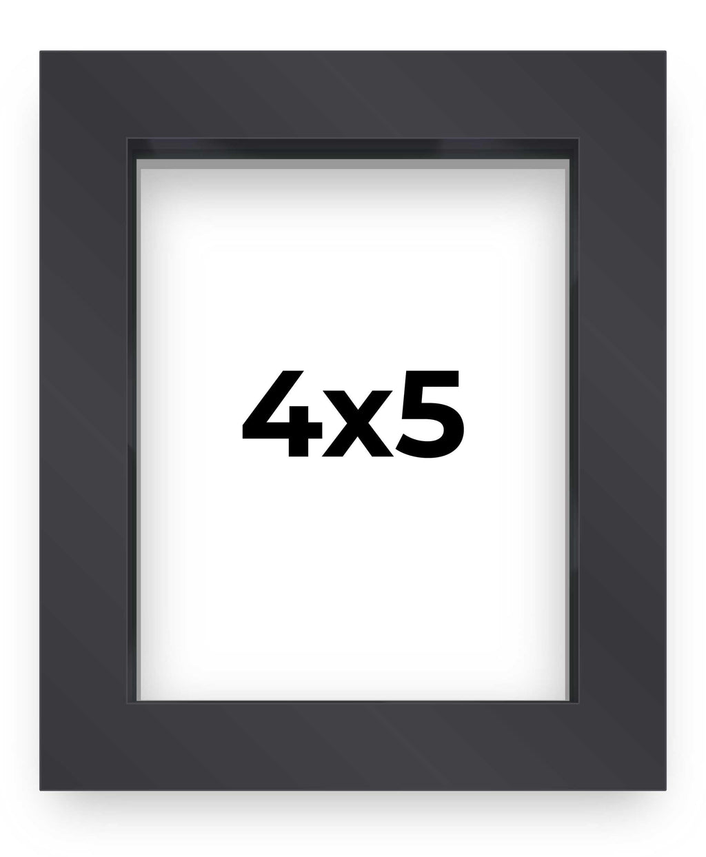 4x5 Shadow Box Frame Contemporary Black Finish | 1'' Depth of Usable Space| Interior Size 4x5 or 5x4 in| UV Resistant Acrylic, A