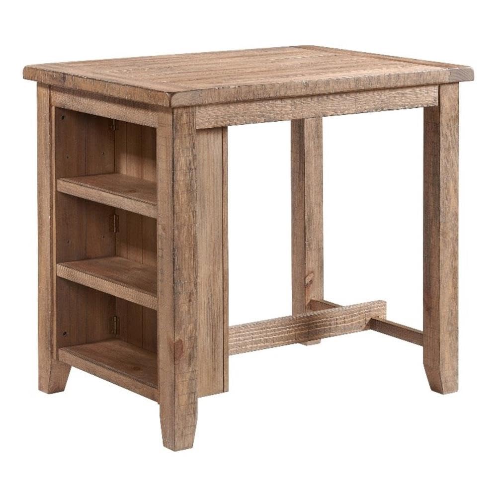 Intercon Highland Table with 3 Open Shelves