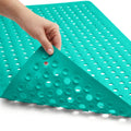Gorilla Grip Patented Bath Tub Shower Mat, 35x16 Washable Bathtub Floor Mats, Suction Cups and Drain Holes to Keep Tubs Clean, T