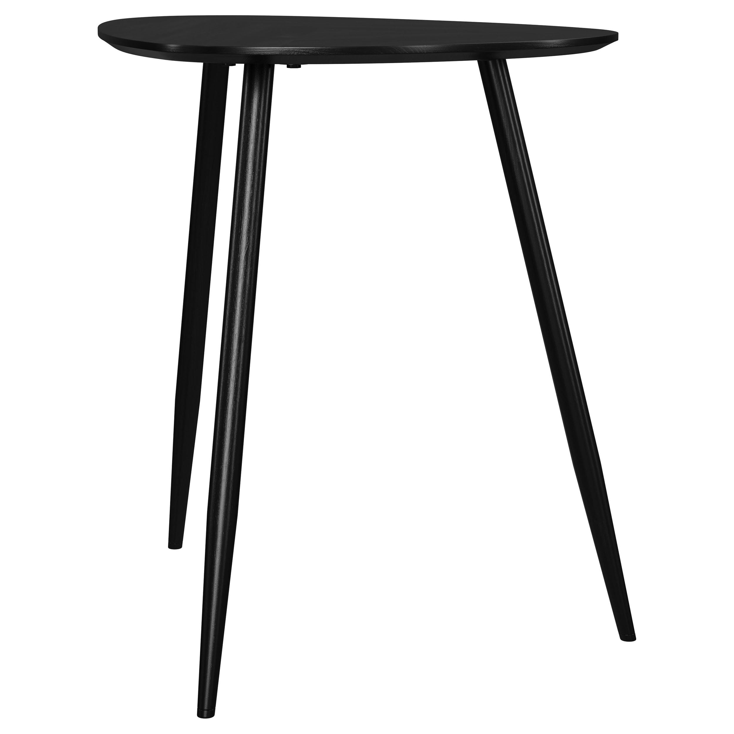 Coaster Home Furnishings Odessa Triangular Solid Wood End Table Black