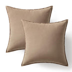 Miulee Pack Of 2 Coco Brown Pillow Covers 26X26 Inch Decorative Couch Throw Pillow Covers Spring Linen Cushion Covers Set Modern Farmhouse Home Decor For Sofa Living Room Bed
