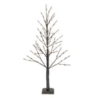Melrose Paper 114 Led Lights Twig Christmas Tree, 4-Foot Height, Black, Holiday Season Decoration