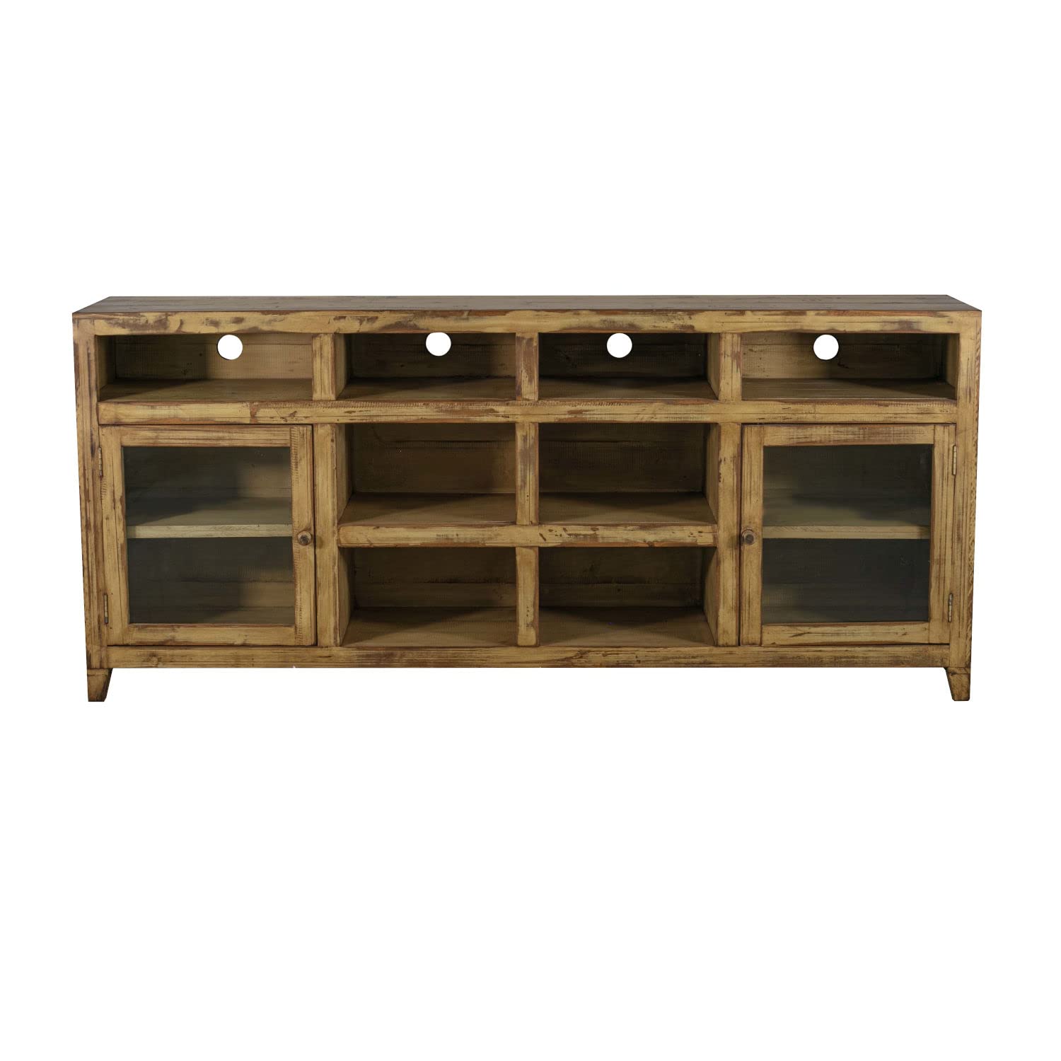 Progressive Furniture Sahara 79 Inch TV Entertainment Console, Jute Tan
