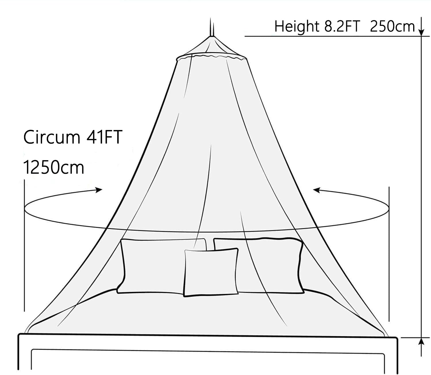 Mosquito Net Bed Canopy For Girls,King Canopy Bed Curtains Full Queen Size From Ceiling,Dome Mosquito Netting Bed Tent Twin Girl