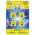 Unique Spongebob Squarepants Pencil Top Erasers (Pack Of 4) - Fun & Colorful Design, Perfect For School Supplies