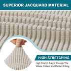 Turquoize 3 Piece T Cushion Loveseat Slipcovers Sofa Cover For 2 Cushion Couch Cover Washable Sofa Slip Cover Furniture Covers With 2 Individual T Cushion Seat Covers(2 Cushion Loveseat, Island Fossi)