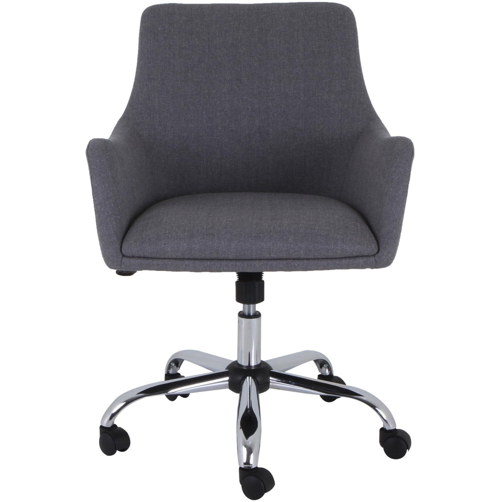 Lorell Mid-Century Modern Guest Chair, Gray