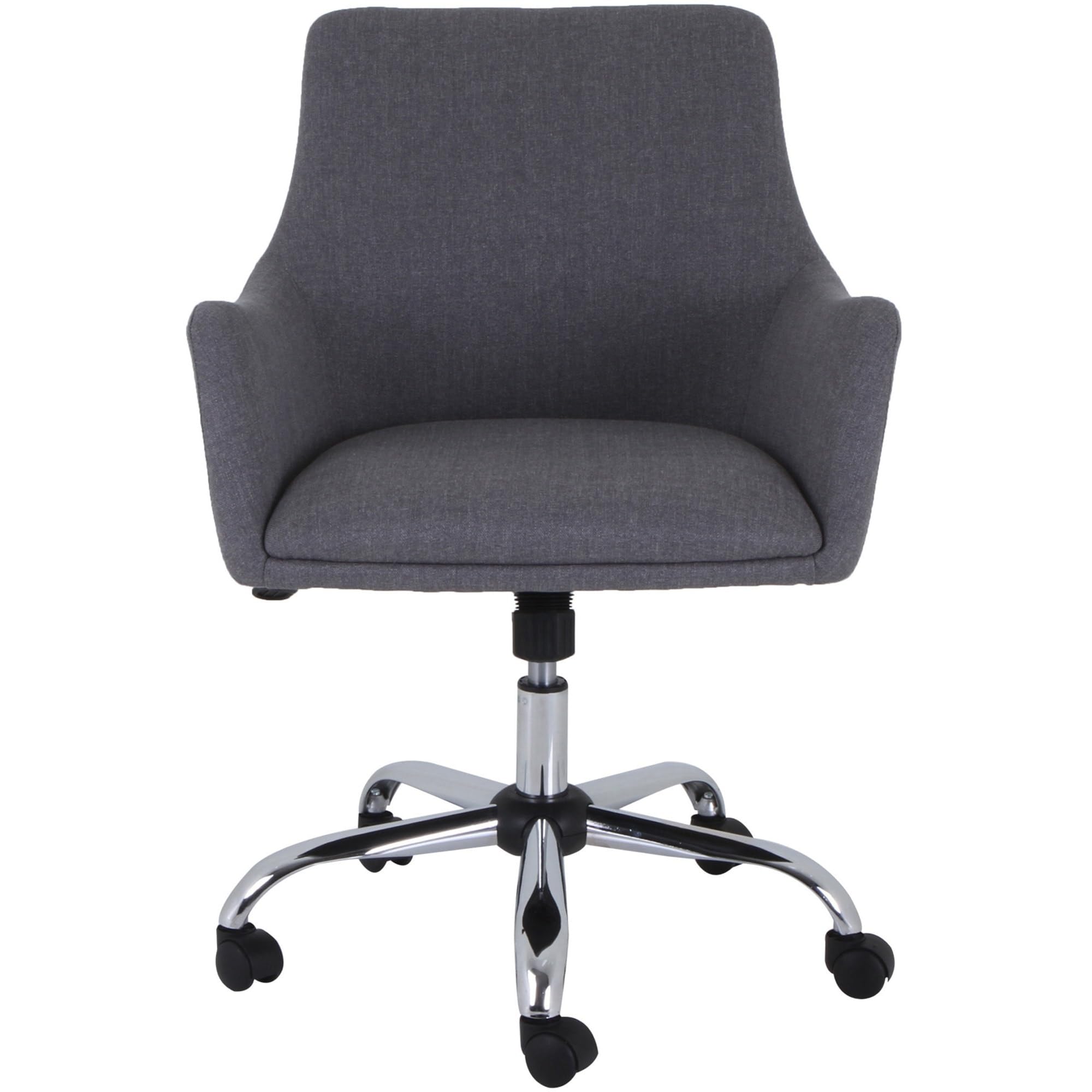Lorell Mid-Century Modern Guest Chair, Gray